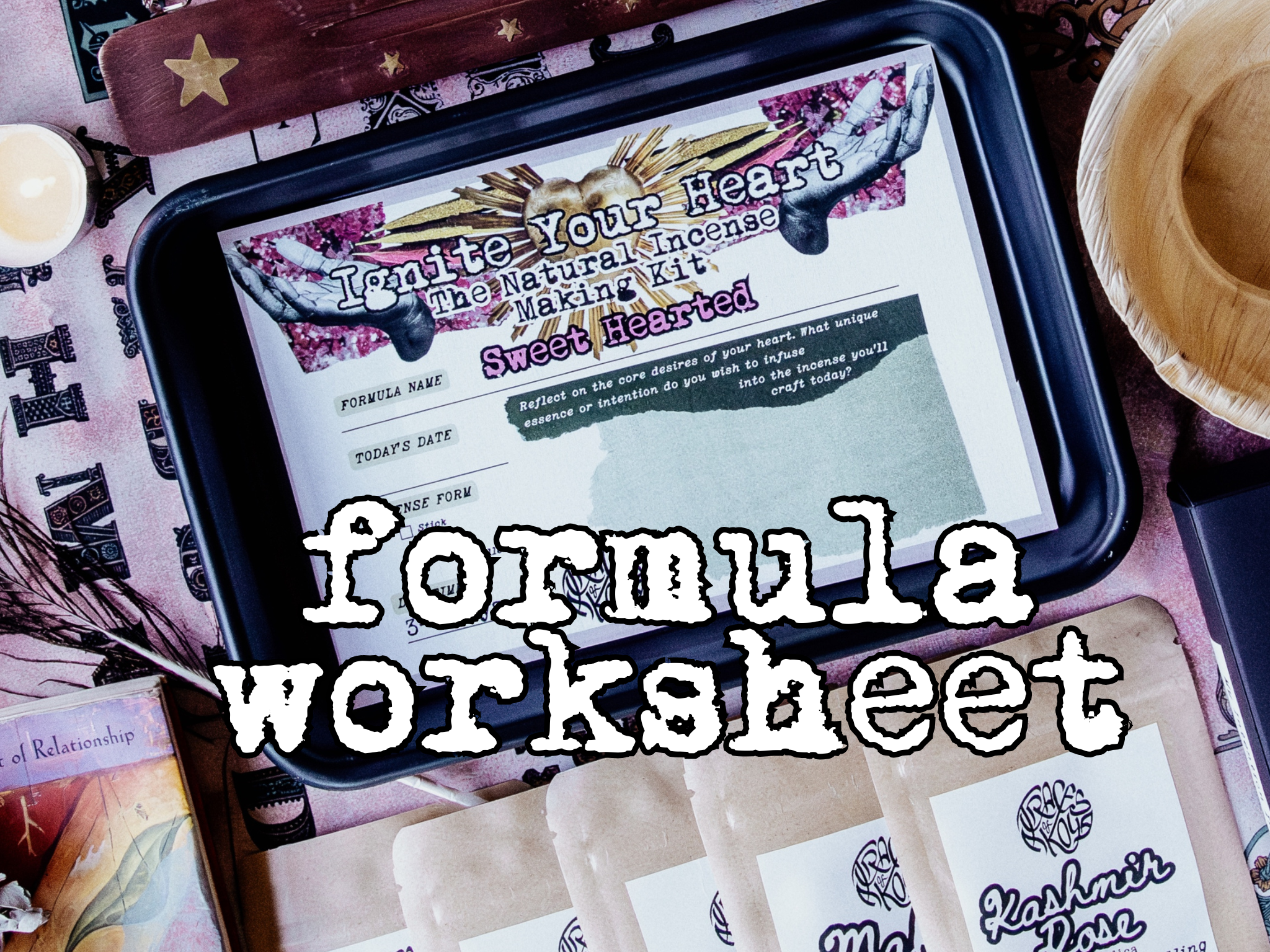 Ignite Your Heart - The Natural Incense Making Kit (PRE-SALE)